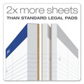 Notebooks & Pads | Ampad 20-345 White 8.5 in. x 11.75 in. Sheets Pitman Rule Variation (Offset Dividing Line - 3 in. Left) Double Sheet Pads (100 Sheets/Pad) image number 1