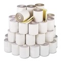 Register & Thermal Paper | PM Company 8963 Impact Printing 3 in. x 90 ft. Carbonless Paper Rolls - White/Canary (50/Carton) image number 0