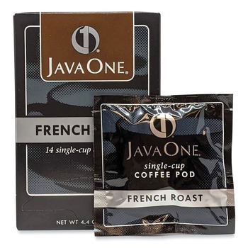 FACILITY MAINTENANCE SUPPLIES | Java One 39830806141 Single Cup Coffee Pods - French Roast (14/Box)