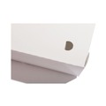 Food Trays, Containers, and Lids | Pactiv Corp. NOB08W EarthChoice OneBox 4.5 in. x 4.5 in. x 3.25 in. 46 oz. Paper Box - White (200/Carton) image number 2