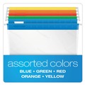 File Folders | Pendaflex 55708 1/5-Cut Tabs Letter Size Poly Hanging Folders - Assorted Colors (25/Box) image number 1