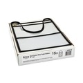 Label & Badge Holders | C-Line 38912 150 Sheet Capacity 2-Pocket 9 in. x 12 in. Shop Ticket Holder with Strap - Black (15/Box) image number 0