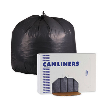 Boardwalk H7658SGK 38 in. x 58 in. 60 gal. 1.1 mil Linear Low Density Industrial Can Liners - Gray (100/Carton)