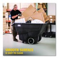 Trash Cans | Rubbermaid Commercial FG9T1300BLA 450 lbs. Capacity Rectangular Structural Foam Tilt Truck - Black image number 5