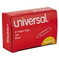 Paper Clips | Universal A7072210A #1 Paper Clips - Small, Silver (100/Box, 10 Boxes/Pack) image number 1