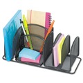Office Filing Cabinets & Shelves | Safco 3251BL 12.5 in. x 5.25 in. x 5.25 in. 6 Compartments Steel Deluxe Organizer - Black image number 0