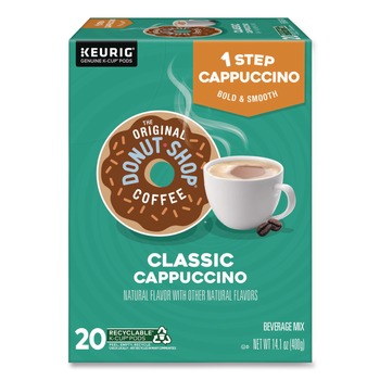 COFFEE | The Original Donut Shop 5000361529 K-Cups - Classic Cappuccino (20/Box)