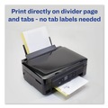 Dividers & Tabs | Avery 11516 Print-On 11 in. x 8.5 in. 5-Tab Customizable Unpunched Dividers - White (5/Pack) image number 1