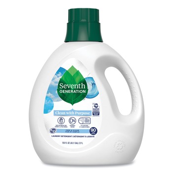 LAUNDRY DETERGENT | Seventh Generation 10732913450654 135 oz. Bottle Natural Liquid Laundry Detergent - Fragrance Free