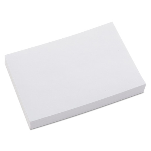 Flash Cards | Universal UNV47220EE 4 in. x 6 in. Index Cards - Unruled, White (100/Pack) image number 0