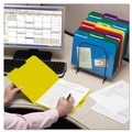 File Folders | Smead 10540 0.75 in. Expansion Assorted 1/3-Cut Tabs Letter Size Poly Colored File Folders With Slash Pocket - Assorted (30/Box) image number 5