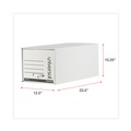 Universal | Universal 9523401 14 in. x 25.5 in. x 11.5 in. Heavy-Duty Letter File Storage Drawers - White (6/Carton) image number 4