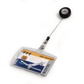 Label & Badge Holders | Durable 801219 Vertical/Horizontal Reel ID/Security Card Holder Set - Clear (10/Pack) image number 7