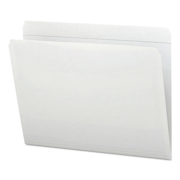 Smead 12810 0.75 in. Expansion Reinforced Top Tab Colored File Folders - Letter Size/White (100/Box)