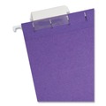 File Folders | Smead 64072 Letter Size 1/5-Cut Tabs Colored Hanging File Folders - Purple (25/Box) image number 1