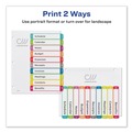 Dividers & Tabs | Avery 11842 1 - 10 Tab 11 in. x 8.5 in. Customizable TOC Ready Index Divider Set - Multicolor (1 Set) image number 6