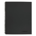 Notebooks & Pads | Cambridge 06066 (80) 11 in. x 8.5 in. Sheets QuickNotes List-Management Format Wirebound Guided Business Notebook - Dark Gray Linen Cover image number 0