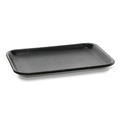 Food Trays, Containers, and Lids | Pactiv Corp. 51P902S 8.38 in. x 5.88 in. x 0.69 in. No. 2 Foam Supermarket Tray - Black (500/Carton) image number 1