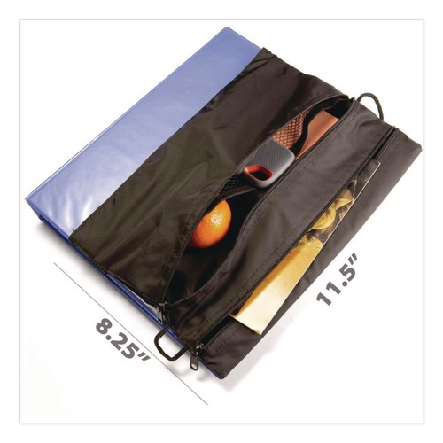 Binders | Officemate 31870 Strap-n-Sack for Binder, 11.5 x 8.5, Blue image number 0