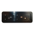 Floor Signs & Safety Signs | Cosco 098208 9 in. x 3 in. No Soliciting Brushed Metal Office Sign - Silver/Red image number 2
