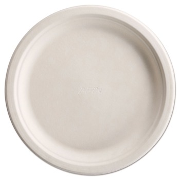  | Chinet 25776 PaperPro 10-1/2 in. Diameter Plate Naturals Fiber Dinnerware - Natural (500/Carton)
