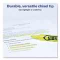 Highlighters | Avery 24130 HI-LITER Desk-Style Chisel Tip Highlighters - Fluorescent Yellow Ink/Black Barrel (200/Box) image number 4