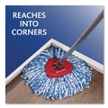 Mops | O-Cedar 172092CT Rinse Clean Microfiber Refill Custom Size for Rinse Clean Mop System - Blue/White (6 Packs/Carton) image number 3
