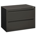 Office Filing Cabinets & Shelves | HON H792.L.S Brigade 700 Series Two-Drawer 42 in. x 18 in. x 28 in. Lateral File Cabinet - Charcoal image number 0