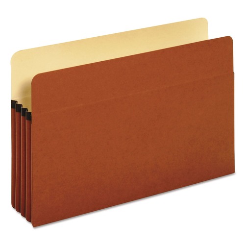 File Folders | Pendaflex 1526E-OX 3.5 in. Expansion Legal Size Standard Expanding File Pockets - Redrope (25/Box) image number 0