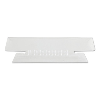 Pendaflex 43 1/2 3.5 in. Wide 1/3-Cut Transparent Colored Tabs for Hanging File Folders - Clear (25/Pack)