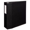 Binders | Avery 79994 Heavy-Duty 4-in. Capacity 11 in. x 8.5 in. 3 Ring Non-View Binder with DuraHinge and One Touch EZD Rings - Black image number 1