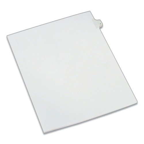 Dividers & Tabs | Avery 82202 10-Tab "4-in 11 in. x 8.5 in. Allstate Style Preprinted Legal Exhibit Side Tab Index Dividers - White (25/Pack) image number 0