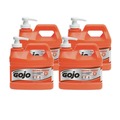  | GOJO Industries 0958-04 NATURAL ORANGE 0.5 Gallon Pump Bottle Pumice Hand Cleaner - Citrus (4/Carton) image number 0