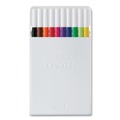 Pens | uni-ball 24836 EMOTT Fine 0.4 mm Stick Porous Point Pen - Assorted Ink Colors White Barrel (1-Set) image number 1