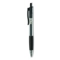 Pens | Universal UNV39912 0.7 mm. Medium Comfort Grip Retractable Gel Pen - Black Ink, Clear/Black Barrel (1-Dozen) image number 1