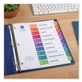 Back to School Sale | Avery 11135 Ready Index 11 in. x 8.5 in. 10-Tab 1 to 10 Customizable TOC Multicolor Tab Dividers - White/Traditional Color Tabs (1-Set) image number 2