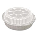  | Handi-Foil 2046DL 9 in. x 0.88 in. Plastic Dome Lids Fits Round Pan 2046 - Clear (500/Carton) image number 3