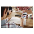 Washable Markers | EXPO 1871774K Extra-Fine Bullet Tip Low-Odor Dry-Erase Marker - Black (4/Pack) image number 6
