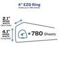 Binders | Avery 79994 3 Locking One Touch EZD Rings 4 in. Capacity 11 in. x 8.5 in. Heavy-Duty Non-View Binder with DuraHinge and Spine Label - Black image number 1