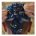 Safety & First Aid | Ergodyne 12480 Chill-Its 6615 One Size Fits Most High-Performance Bandana Doo Rag with Terry Cloth Sweatband - Navy Western image number 2