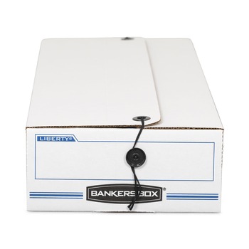 MAILING BOXES AND TUBES | Bankers Box 00006 Liberty 9 in. x 24 in. x 6.38 in. Check and Form Boxes - White/Blue (12/Carton)