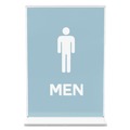Desk Shelves | Deflecto 69101 5 in. x 7 in. Insert Classic Image Double-Sided Sign Holder - Clear image number 7