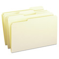 File Folders | Smead 15334 1/3-Cut Tabs Assorted Legal Size 0.75 in. Expansion 11-pt Reinforced Tab Manila File Folders - Manila (100/Box) image number 0