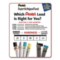 Pencils | Pentel C505-2B 0.5 mm Super Hi-Polymer 2B Lead Refills - Black (12/Pack) image number 3