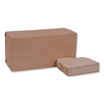 Tork D786E 1 Ply 13 in. x 12 in. Masterfold Dispenser Napkins - Natural (6000/Carton)