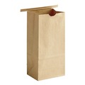 Coffee | Bagcraft 300950 1/2 lbs. Coffee Bag Poly Lined Tin Ties - Natural (1000/Carton) image number 0