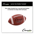 Breakroom Supplies | Champion Sports RFB3 Junior Size Rubber Sports Ball For Football - Brown image number 3