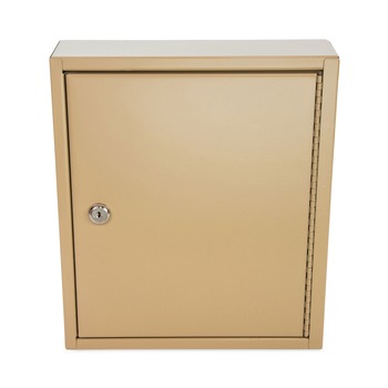 OFFICE FURNITURE AND LIGHTING | CONTROLTEK 500131 10.63 in. x 3 in. x 12.13 in. 60-Key Metal Lockable Key Cabinet - Sand