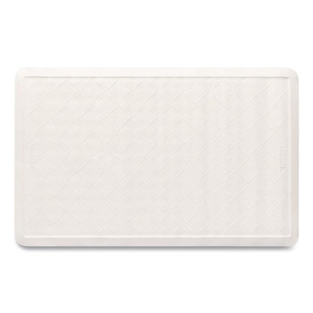 Rubbermaid Commercial 1982724 Safti-Grip Latex-Free Vinyl Bath Mat 14 X 22.5 White (4/Carton)
