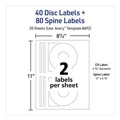 Labels | Avery 08692 Inkjet CD Labels - Matte White (40/Pack) image number 3